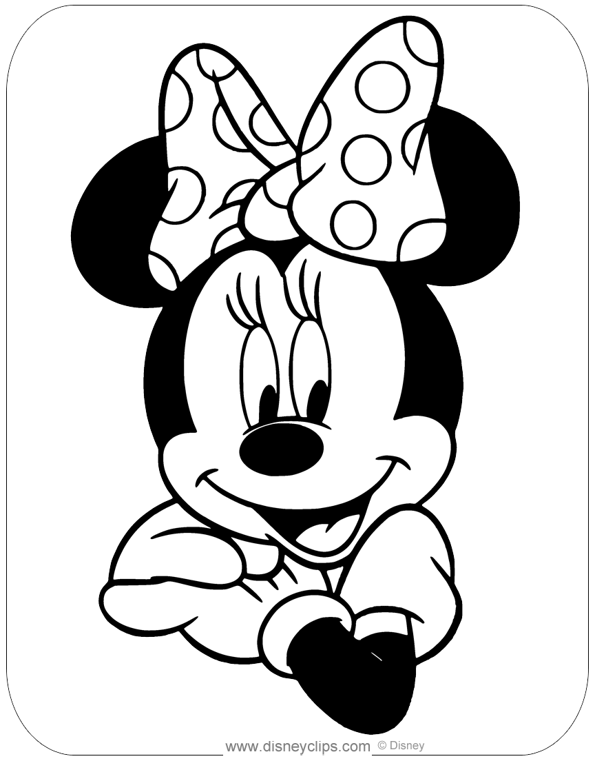 Misc minnie mouse coloring pages