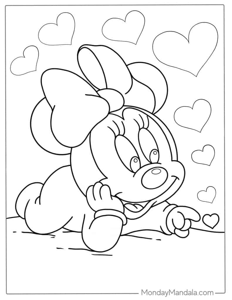 Mickey mouse coloring pages free pdf printables