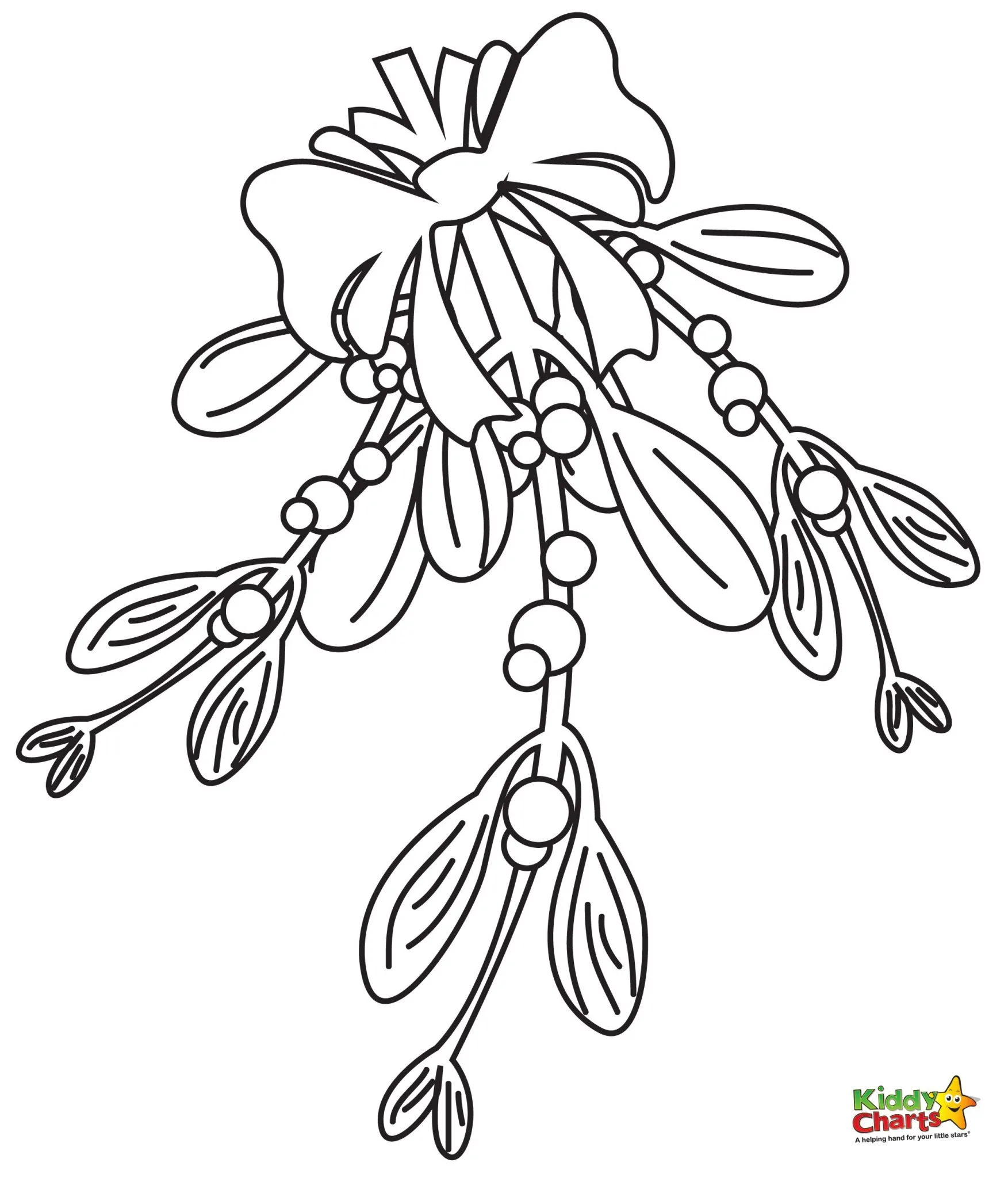 Mistletoe coloring page