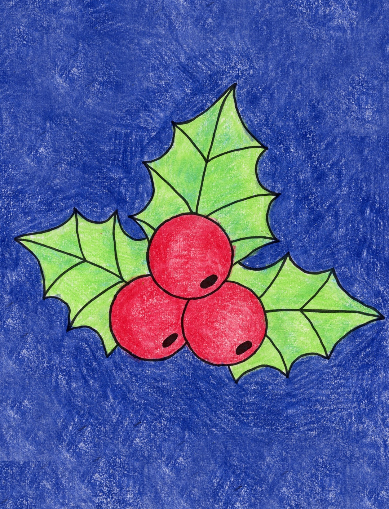 Easy how to draw mistletoe tutorial and mistletoe coloring page