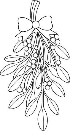 Christmas coloring pages mistletoe drawing christmas coloring pages christmas drawing