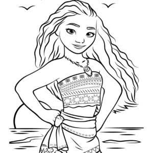 Moana coloring pages printable for free download