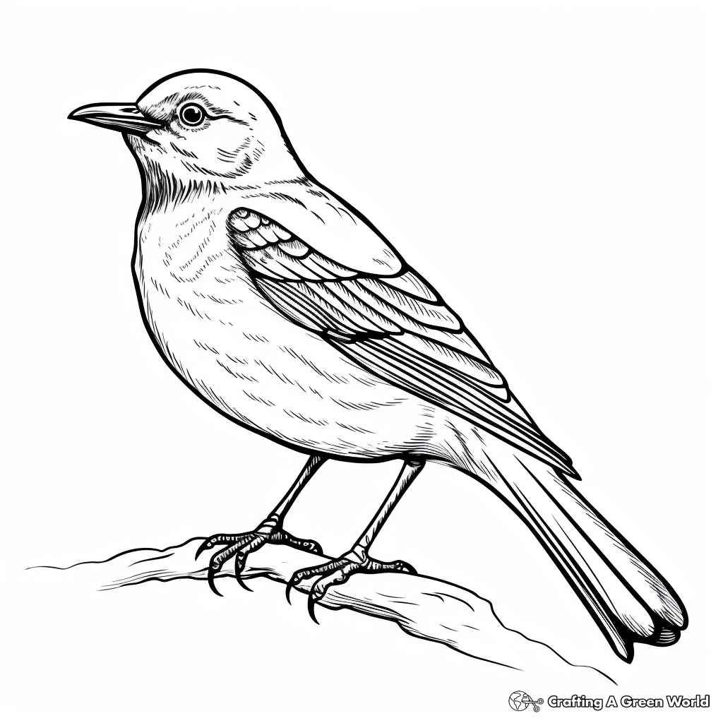 Mockingbird coloring pages