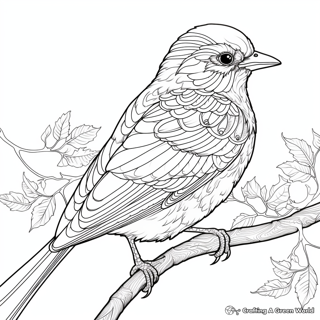 Mockingbird coloring pages