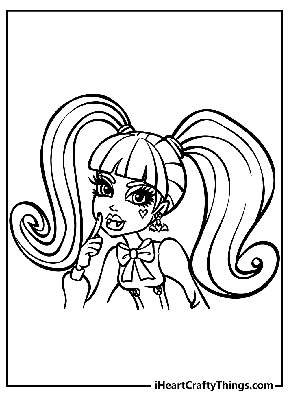 Monster high coloring pages free printables