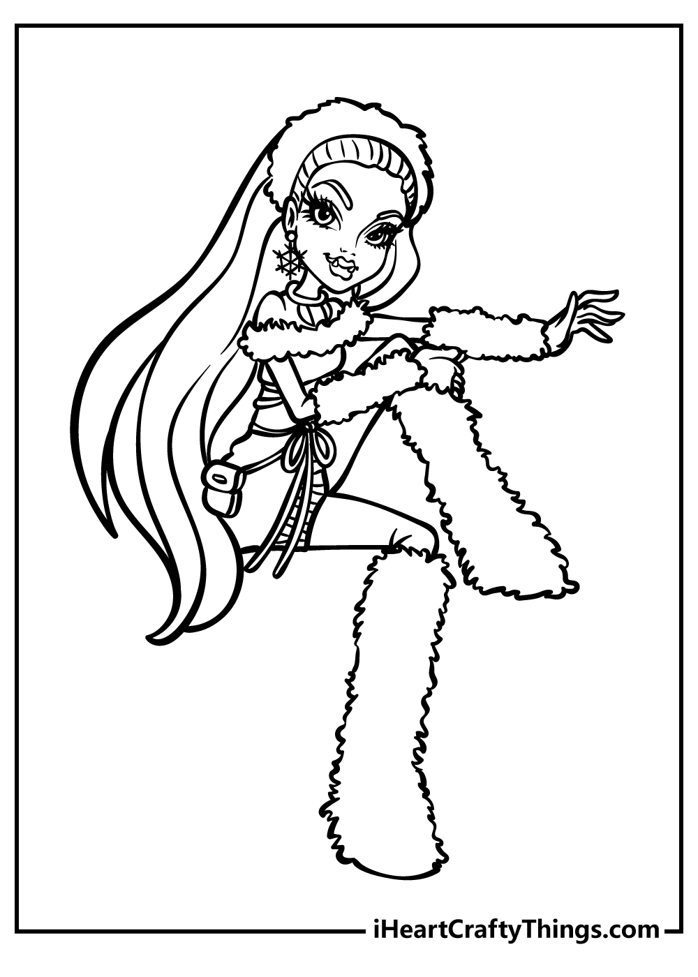 Monster high coloring pages free printables