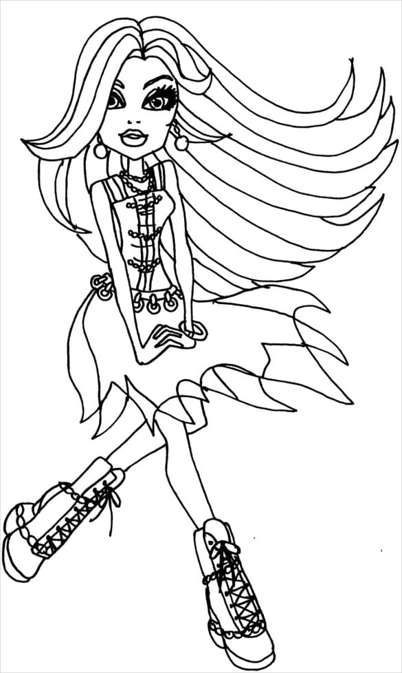 Monster high coloring pages