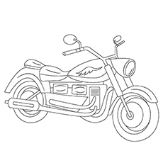 Motorcycle coloring pages