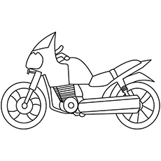 Motorcycle coloring pages