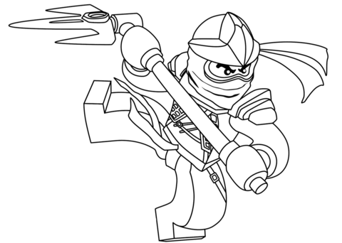 Lego ninjago cole coloring page free printable coloring pages