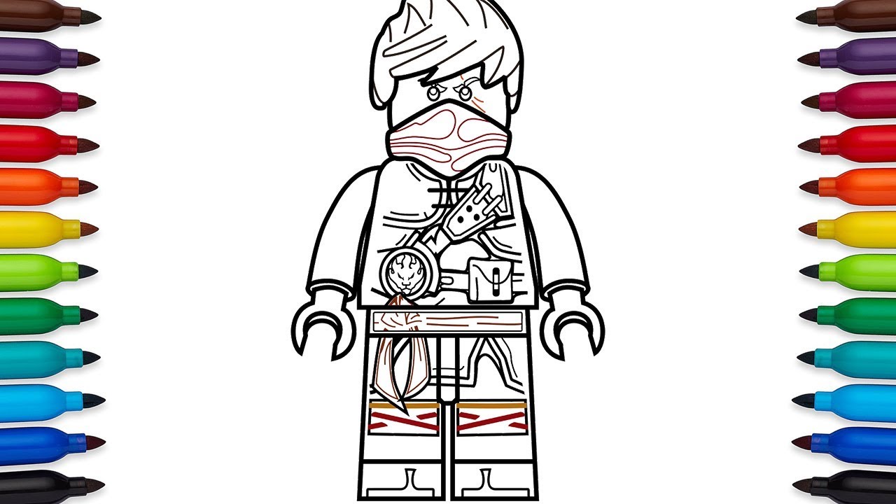 How to draw lego ninjago