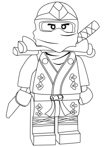 Ninjago lloyd green ninja zx coloring page free printable coloring pages