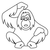 Orangutans coloring pages free coloring pages