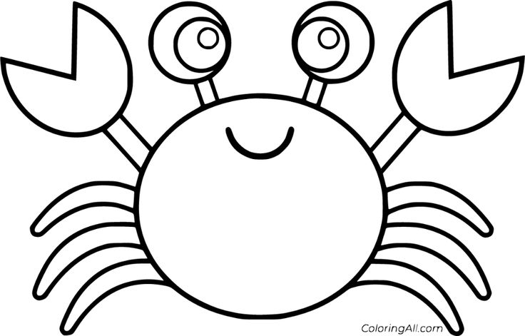 Free printable crab coloring pages in vector format easy to print from any device and automatically fit any paper size thác än báºng ná äáng váºt hãnh áºnh