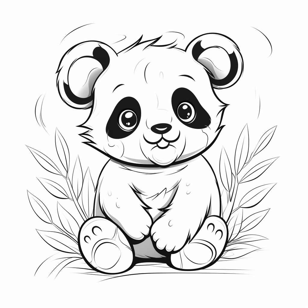 Panda coloring pages