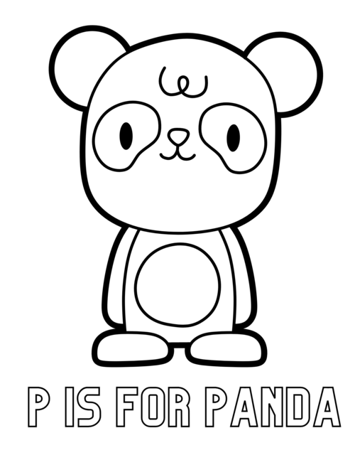 Free printable panda coloring pages