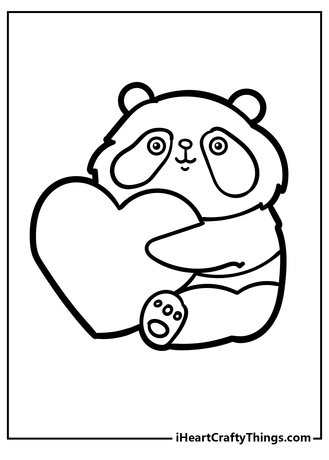 Panda coloring pages free printables