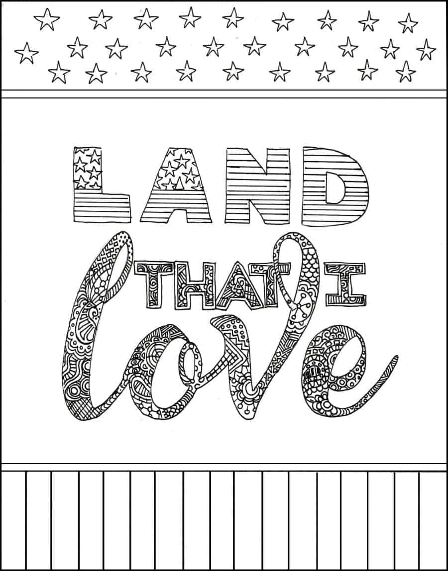 Free patriotic coloring pages