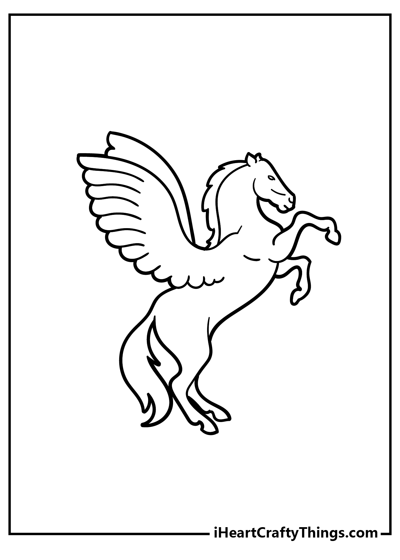 Pegasus coloring pages free printables