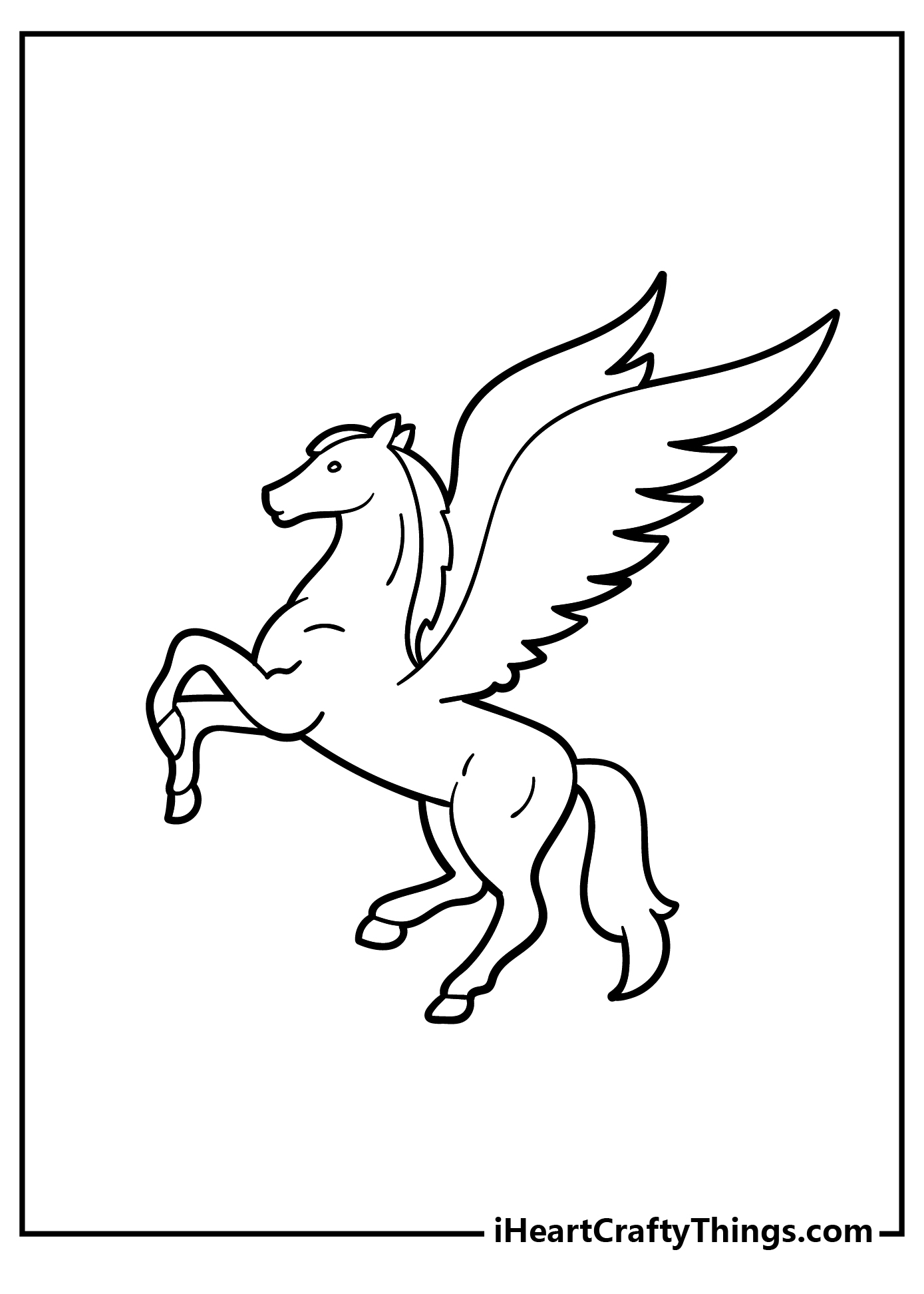 Pegasus coloring pages free printables