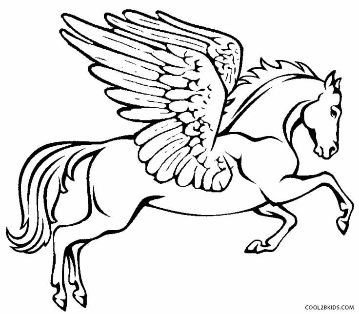 Printable pegasus coloring pages for kids coolbkids unicorn coloring pages horse coloring books coloring pages
