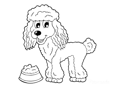 Free dog coloring pages for kids adults