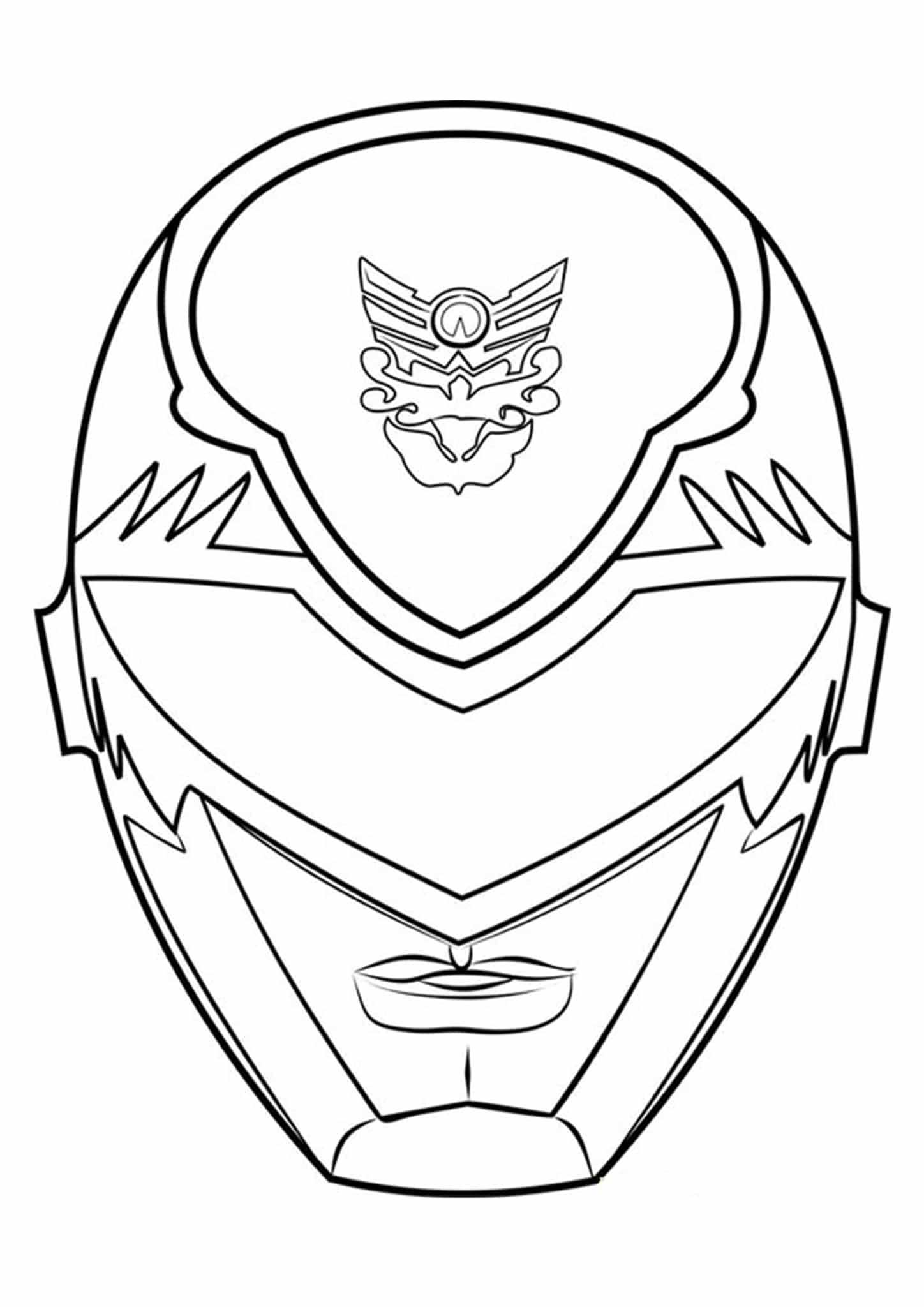 Free easy to print power rangers coloring pages