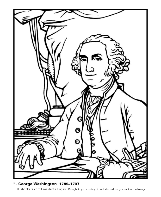 Bluebonkers us presidents coloring pages