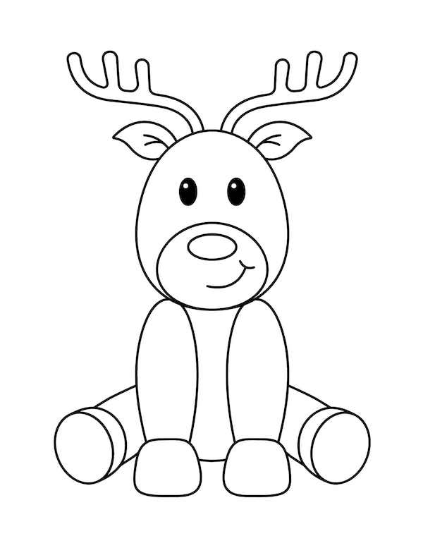 Cheerful christmas coloring pages for kids and adults