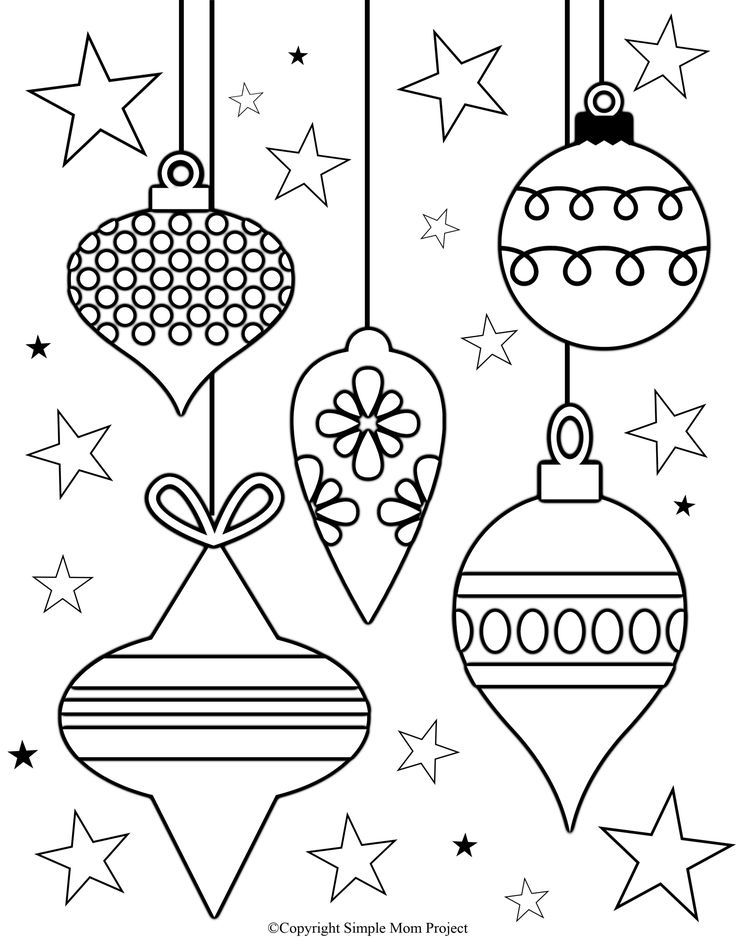 Festive and free printable christmas coloring sheets by simple mom project