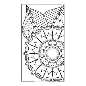 Simple adult coloring pages in a printable pdf format