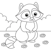 Raccoons coloring pages free coloring pages