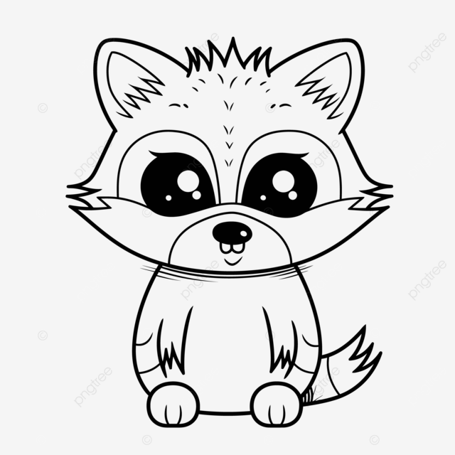 Cute baby raccoon coloring pages outline sketch drawing vector baby drawing wing drawing raccoon drawing png and vector with transparent background for free download