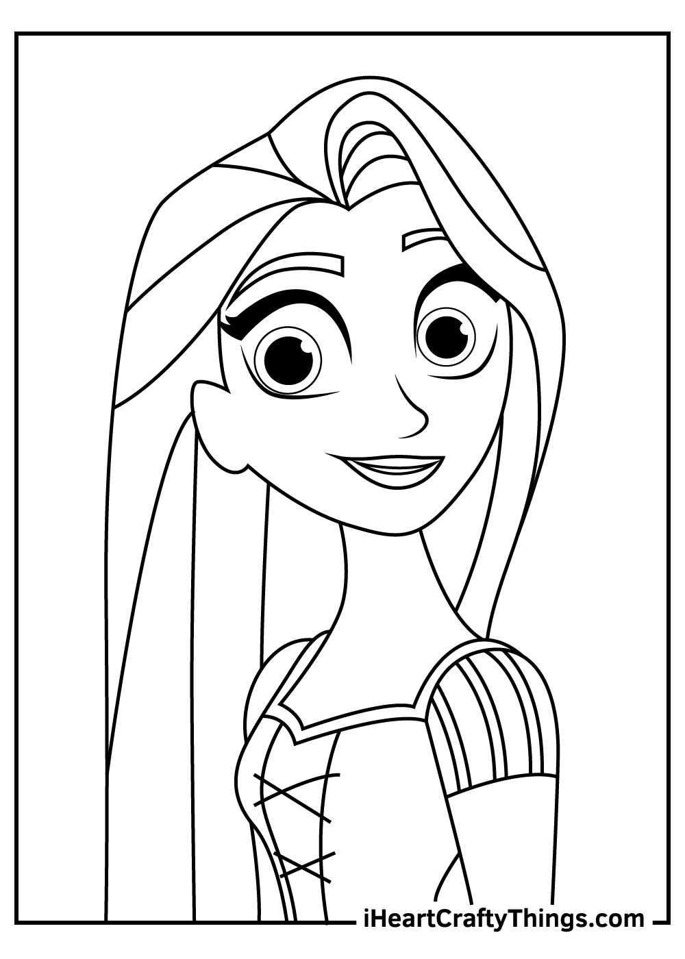 Rapunzel coloring pages free printables