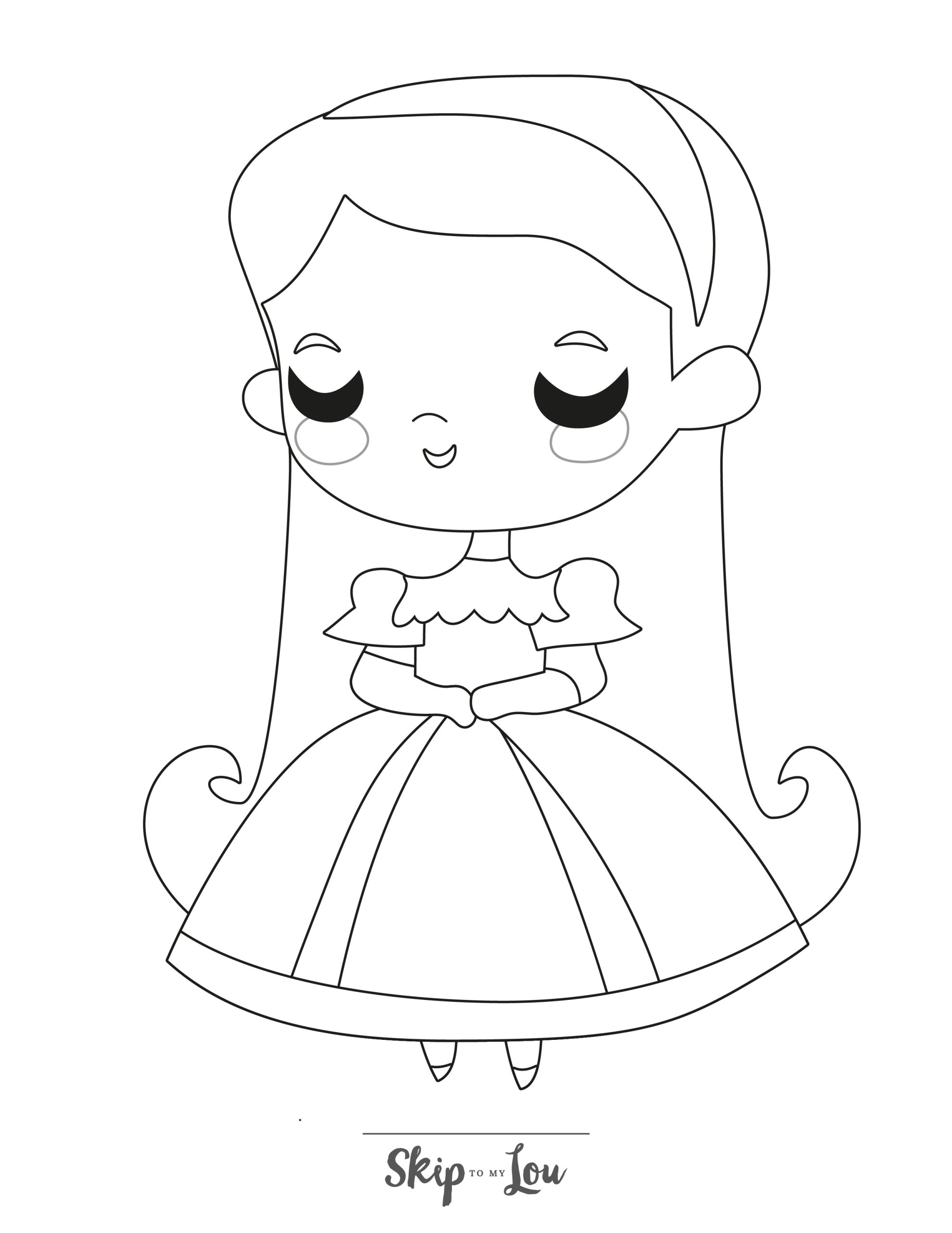 Rapunzel coloring pages