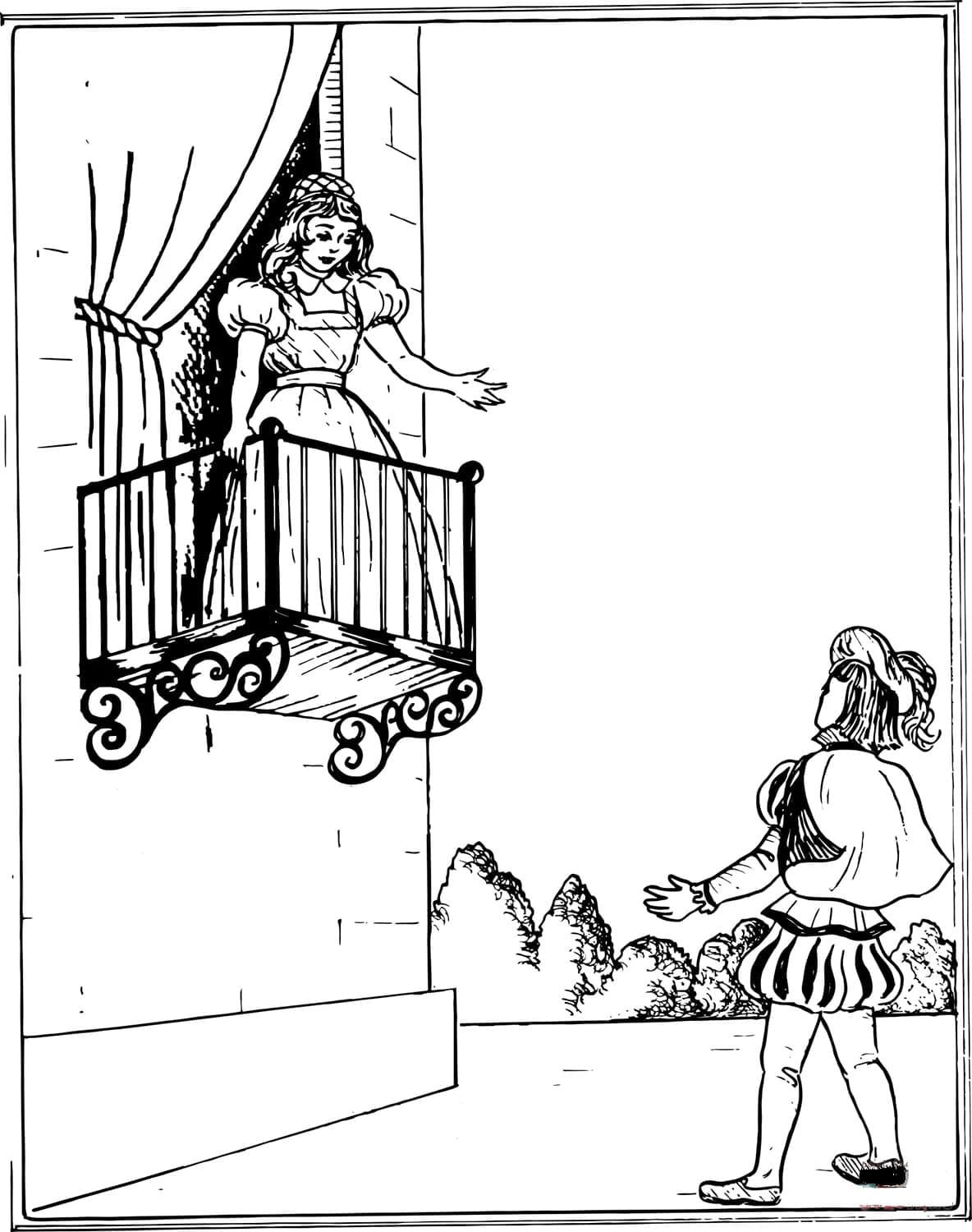 Romeo and juliet coloring pages