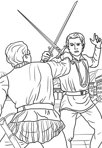 Romeo and juliet duel scene coloring page free printable coloring pag pãginas para colorear romeo y julieta libro de color