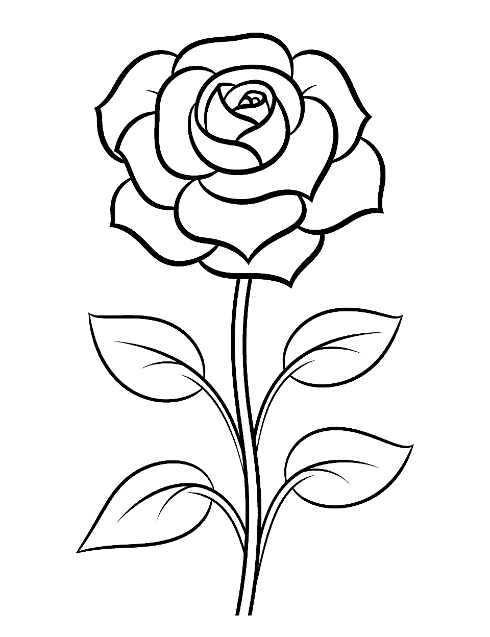 Flower coloring pages free printable sheets