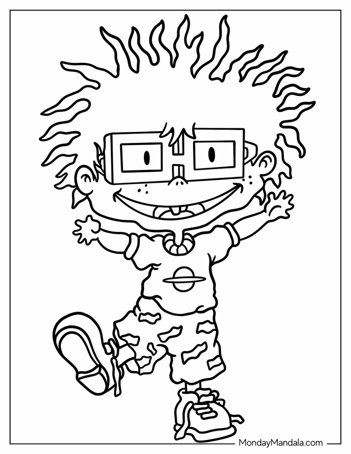 Rugrats coloring pages free pdf printables