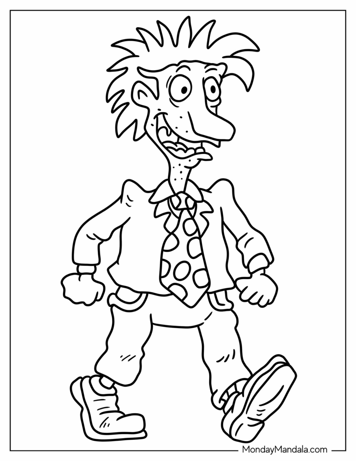 Rugrats coloring pages free pdf printables