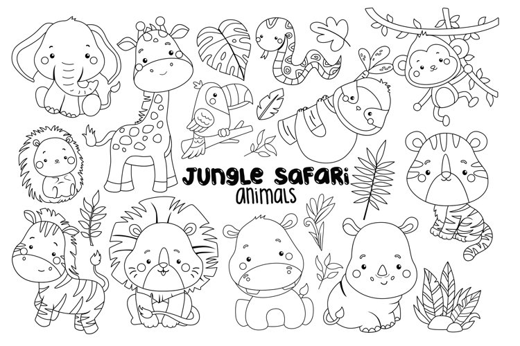 Jungle animal clipart