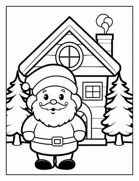 Santa claus coloring pages