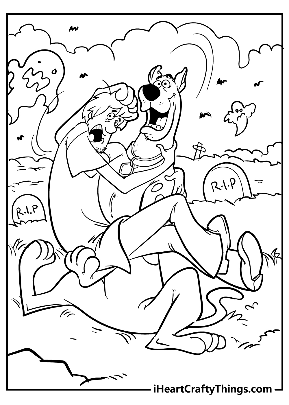 Scooby doo coloring pages free printables