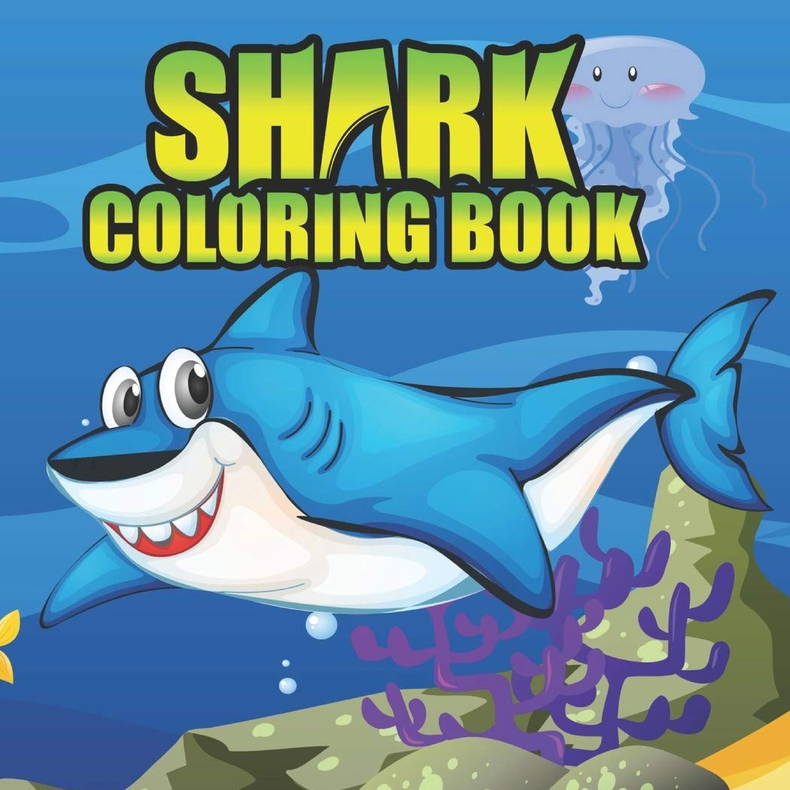 Shark coloring book easy and fun sharks coloring book for kids made by teachers