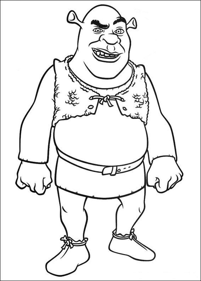 Funny shrek coloring pages pdf ideas