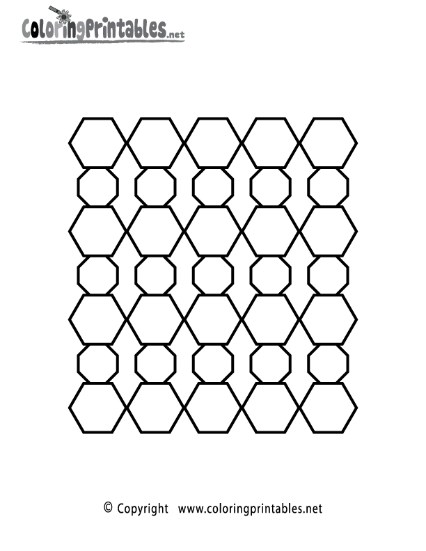 Geometric coloring page