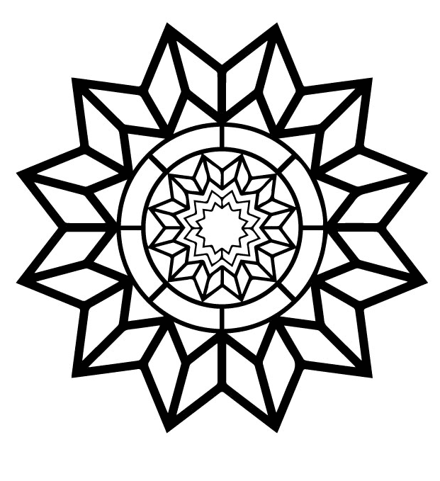 Geometric coloring pages printable for free download