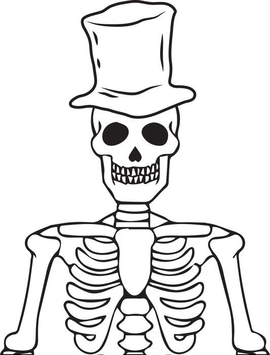 Printable halloween skeleton coloring page for kids halloween skeletons free halloween coloring pages halloween coloring pages