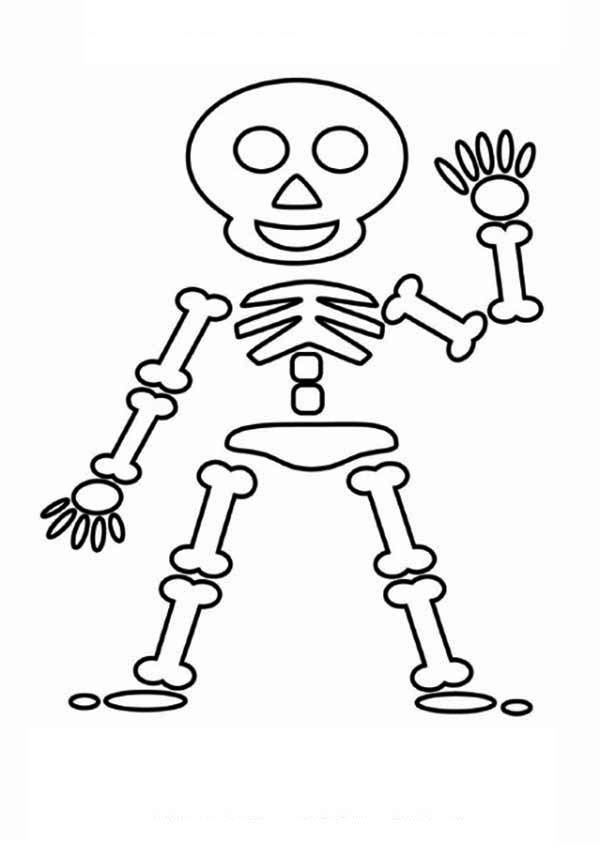 Skeleton friendly skeleton say hi coloring page halloween coloring pages pirate coloring pages coloring pages to print