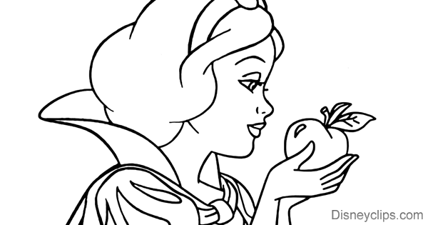 Snow white and the seven dwarfs coloring pages